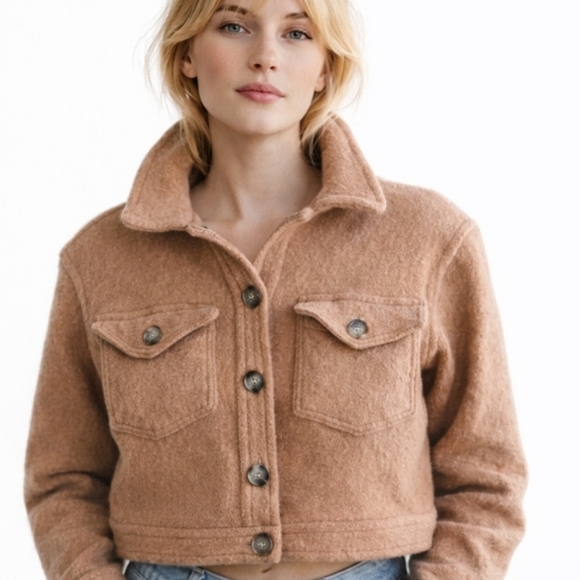 Wilfred Jackets & Blazers - Wilfred Free | Lux Cropped Wool Button Down Jacket